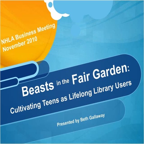 Teen Library (Mis) Behavior 101, or, Beasts in the Fair Garden