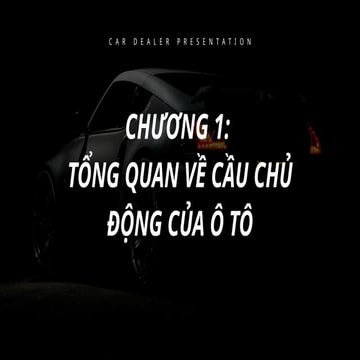 tổng quan về cầu chủ động phương án làm đồ án thiết kế