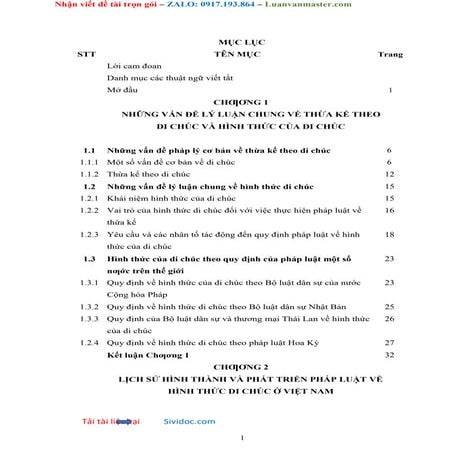 Những Vấn Đề Lý Luận Chung Về Thừa Kế Theo Di Chúc Và Hình Thức Của Di Chúc.doc