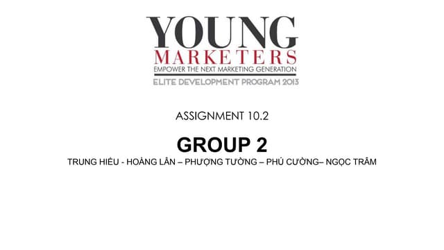 Nhom 3  - Elite Young Marketers - 2...