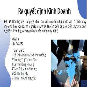 Ra quyết định trong kinh doanh