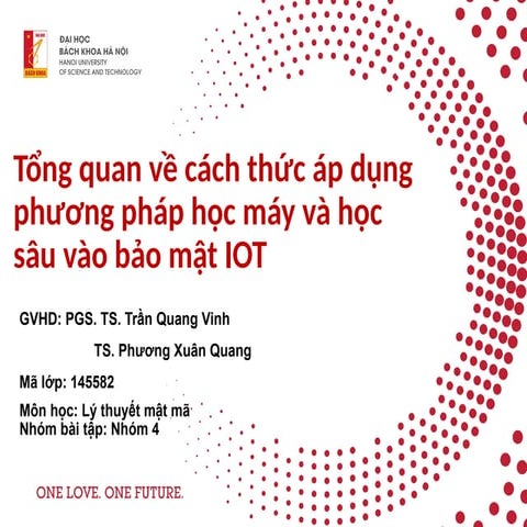 Tổng quan về cách thức áp dụng phương pháp học máy và học sâu vào bảo mật trong IOT