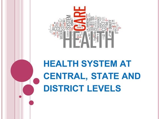Health system in india at district level | PDF