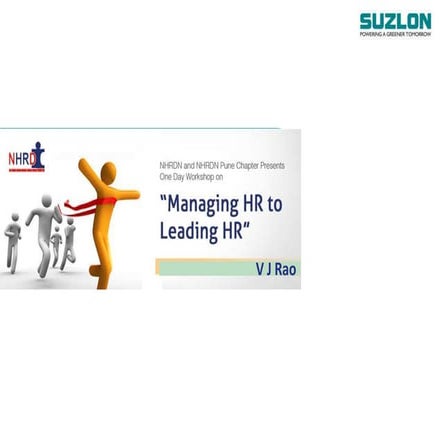 Managing HR to Leading HR