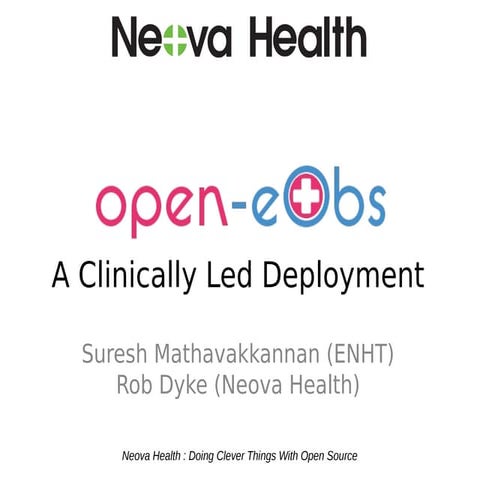 open-eObs at the NHS England Open Source Open Day