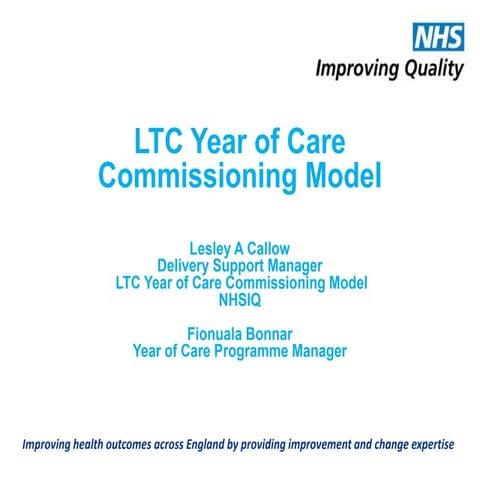 LTC year of care commissioning model