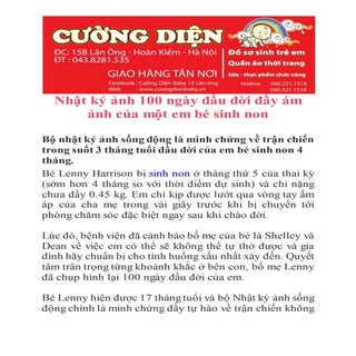 Nhật ký ảnh 100 ngày đầu đời đầy ám...