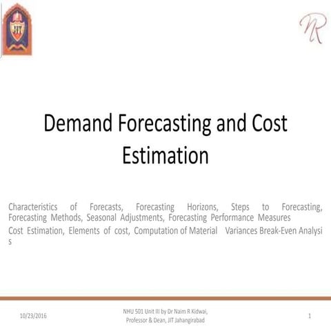 demand forecasting