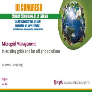 Gestión de micro redes y la experie...