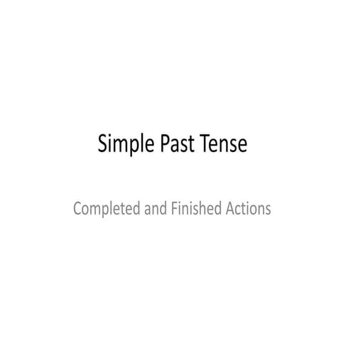 Nhwe u6 simple past tense