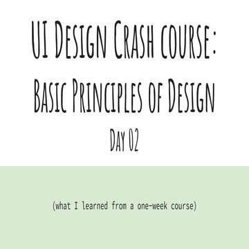 UI Design 101: Day 02 of 07