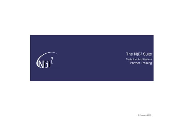 N(i)2 technical architecture 2.0 (v1 1)