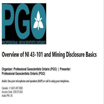 Ni 43 101 presentation