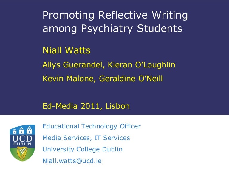 Psychiatry reflection examples image