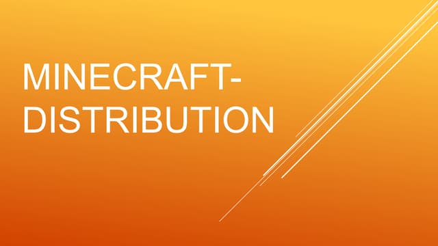 Niamh's group minecraft distribution