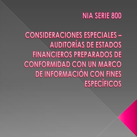 Nia serie 800 | PPTX
