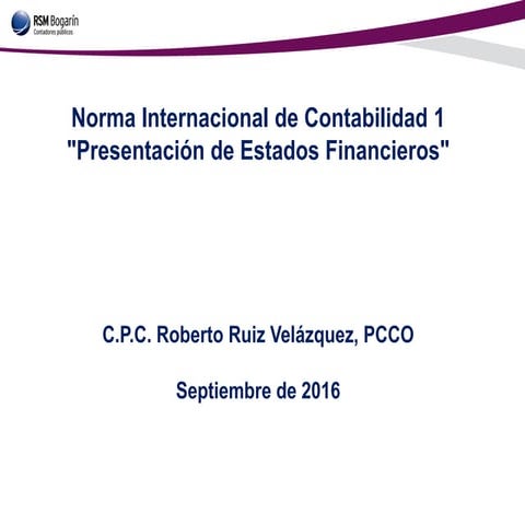 Presentación de Estados Financieros NIC 1 (Ejemplo) | PDF