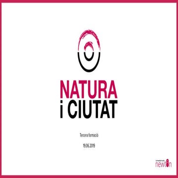 Natura i Ciutat. Tercera sessió formativa: Visual Thinking i Avaluació.