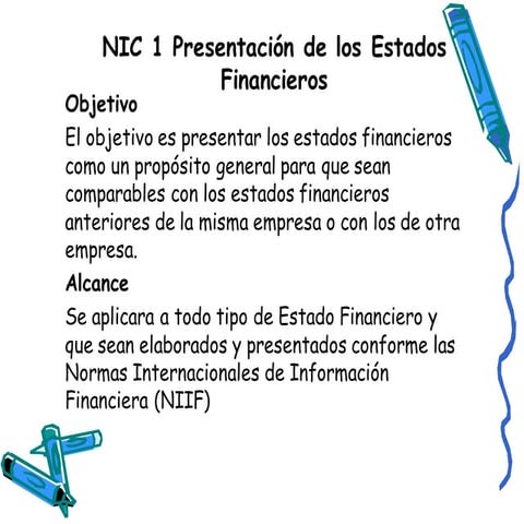 nic 1 presentación de los estados de los estados financieros | PDF