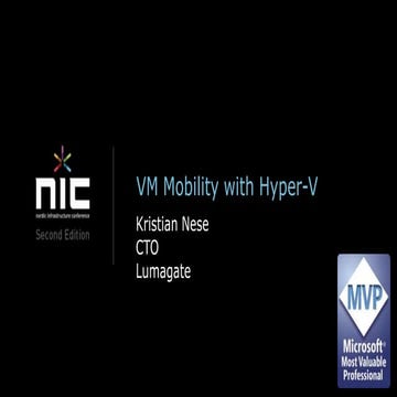 NIC 2013 - VM Mobility
