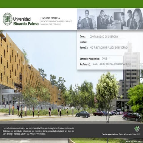 Nic 7 ESTADO DE FLUJOS DE EFECTIVO