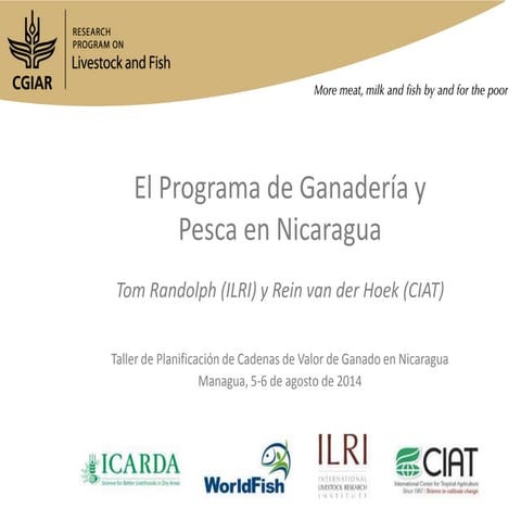  El Programa de Ganadería y Pesca en Nicaragua