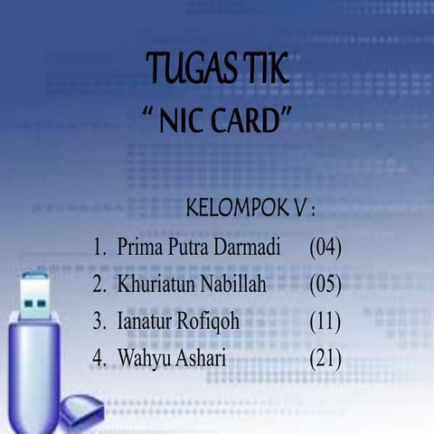 Presentasi NIC Card