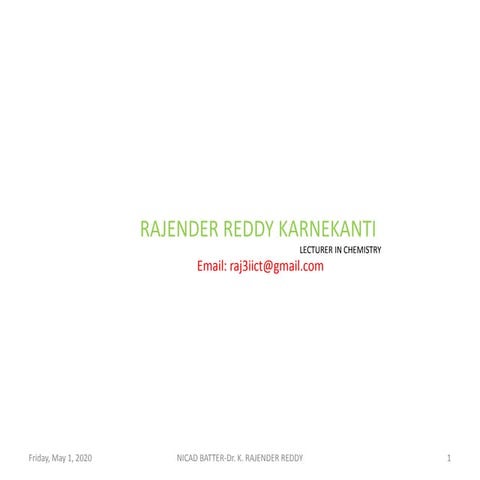 Ni-Cd cell or Nicad battery