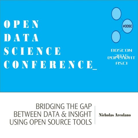 Bridging the Gap Between Data and Insight using Open-Source Tools