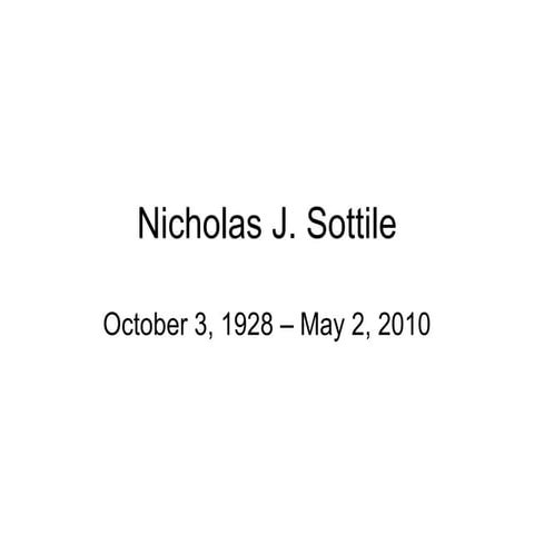 Nicholas j sottile ppt