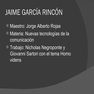 Nicholas Negroponte Y Giovanni Sartori