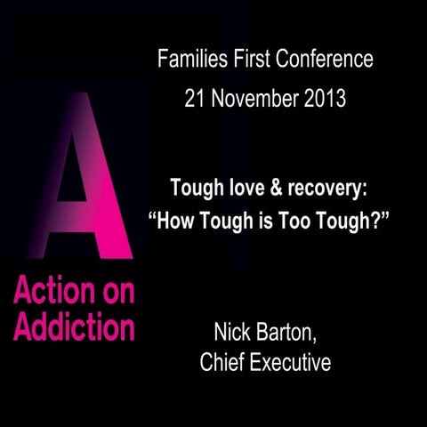 Nick Barton - Action on Addiction 