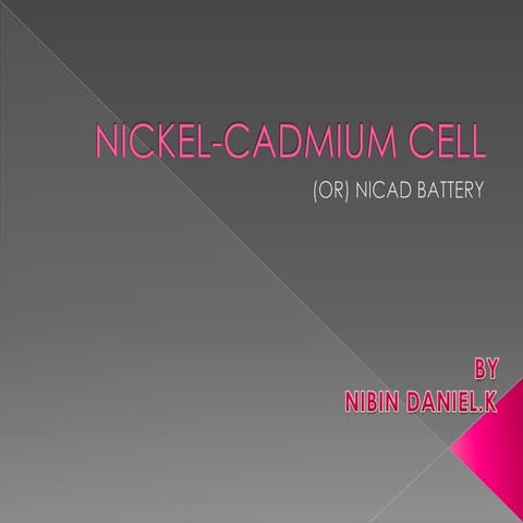 Nickel cadmium battery 