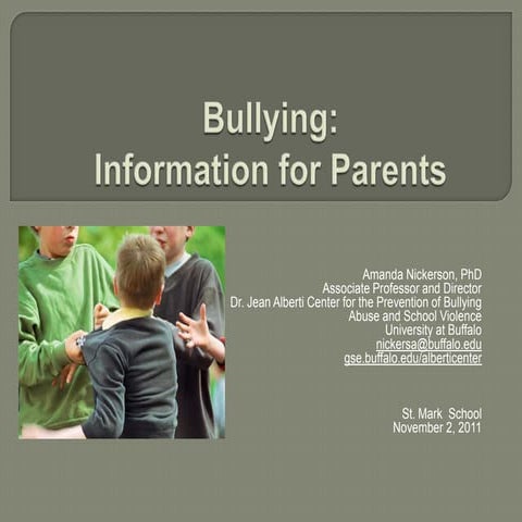 St. Mark School Parent Presentation