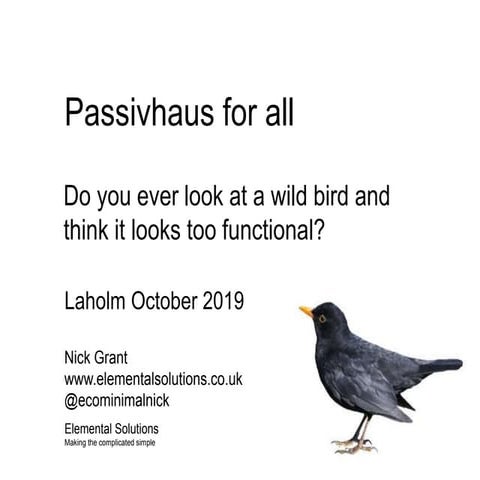 Swedish Passivhaus Conference Laholm 2019