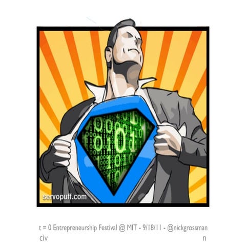 The Opportunity for Civic Startups (Short - MIT Entrepreneurship Festival)