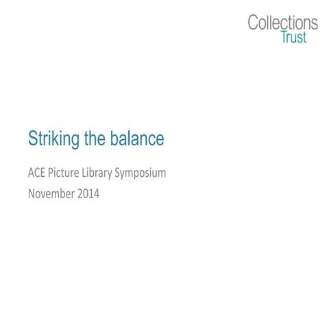 Striking the Balance - public access and commercial reuse of digital content