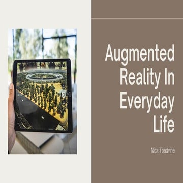Augmented Reality In Everyday Life | PDF