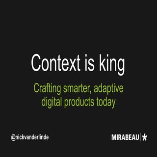 UX Poland 2016 - Nick van der Linde...