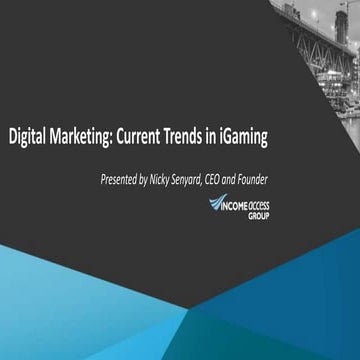 Digital Marketing: Current Trends in iGaming
