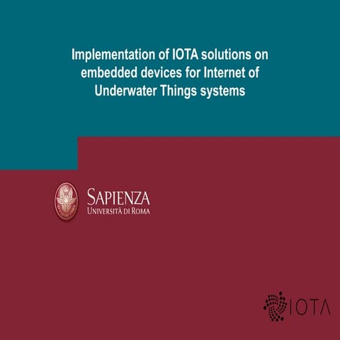 SFScon 21 - Nicola Altamura - Implementation of IOTA solutions on embedded de...