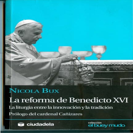 LA REFORMA DE BENEDICTO XVI- NICOLÁS BUX