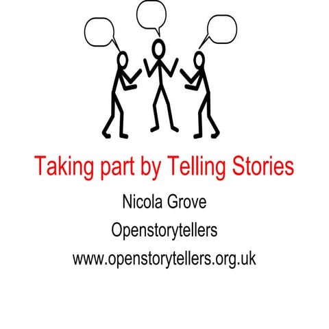 Taking part by telling stories