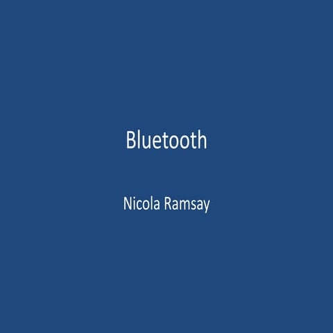 Nicola ramsay bluetooth pp