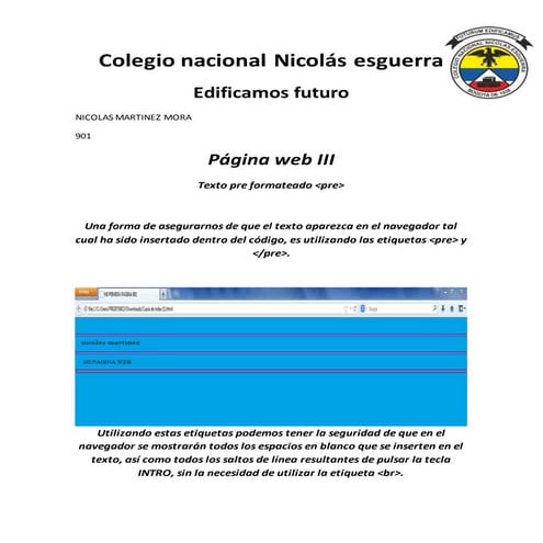 PAGINA WEB III