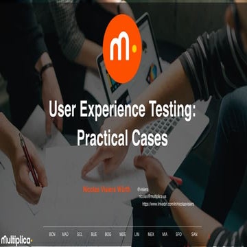 Nicolas Visiers - User Experience Testing