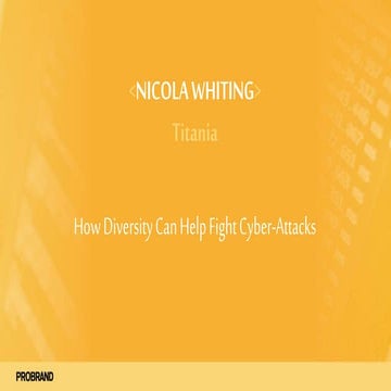 Nicola Whiting | How Diversity Can Help Fight Cyber-Attacks