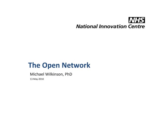 Nic Open Network Presentation