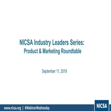 Industry Leaders Outlook: Product & Marketing Roundtable