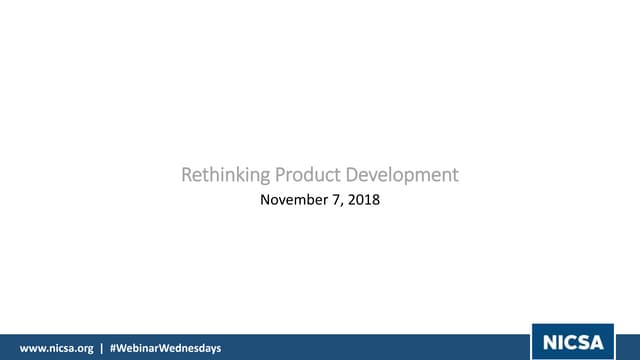Rethinking Product Development